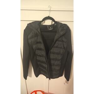 Spyder Women's Stealth Full Zip Hybrid Performance Puffer Jacket Black